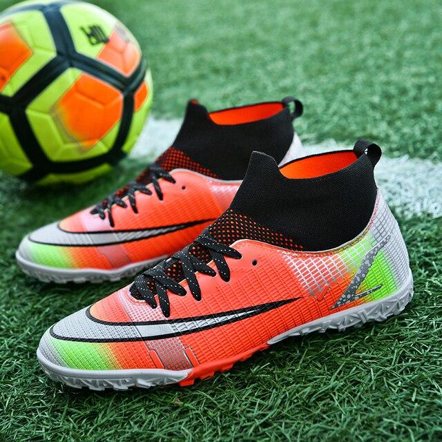 Soccer Cleats Professional Men Outdoor Sport Training Football Ankle