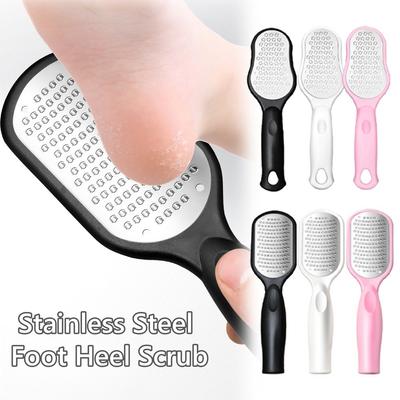 New Stainless Steel Foot File Removing Callouses Hanging Pedicure Tools Easy To Use Splash-proof Foot Heel Scrub for Hard Skins