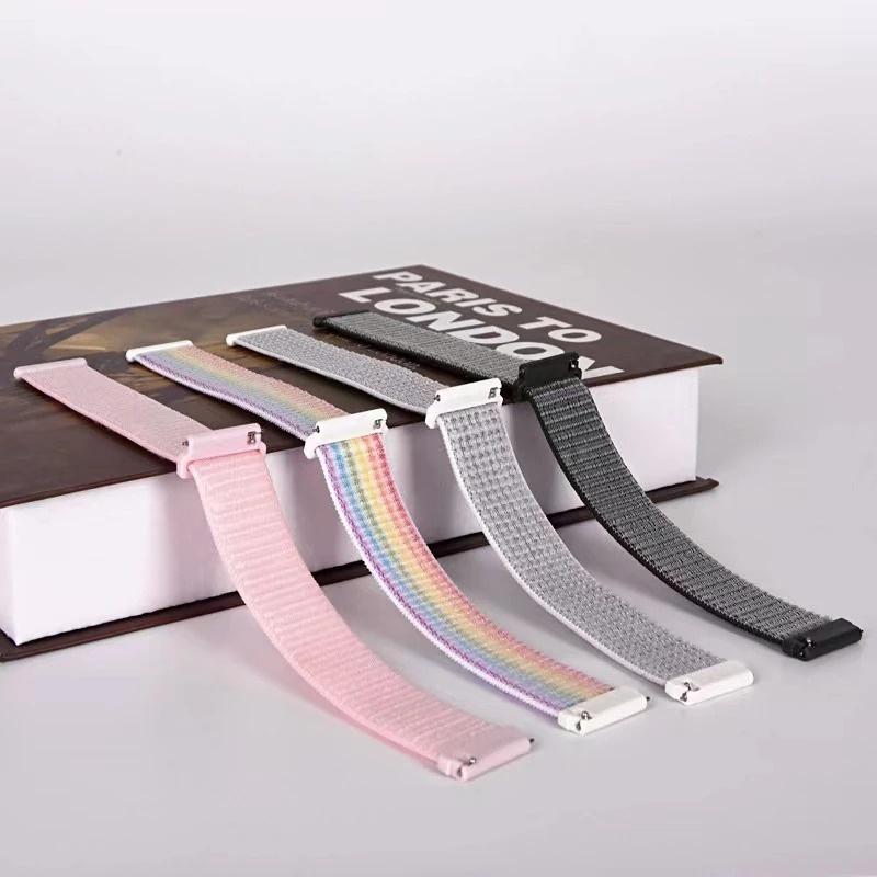 20mm Nylon Loop Strap For Samsung Galaxy Watch 7 FE 6 5 4 40mm 44mm 5Pro Watchband Belt Replacement Band