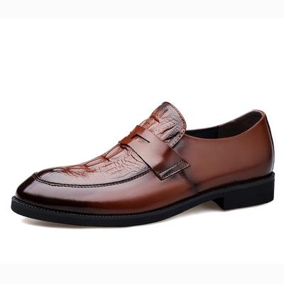 Luksusowa marka moda męska obuwie buty męskie prawdziwej skóry wsuwane buty wizytowe ręcznie robione buty męskie