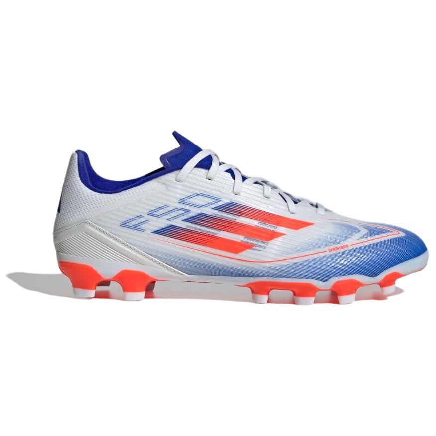 Adidas F50 League Comfortable Versatile MG (Rubber Short Studs) Artificial Grass Football Shoes Men Football Shoes White Red Blue IF1341