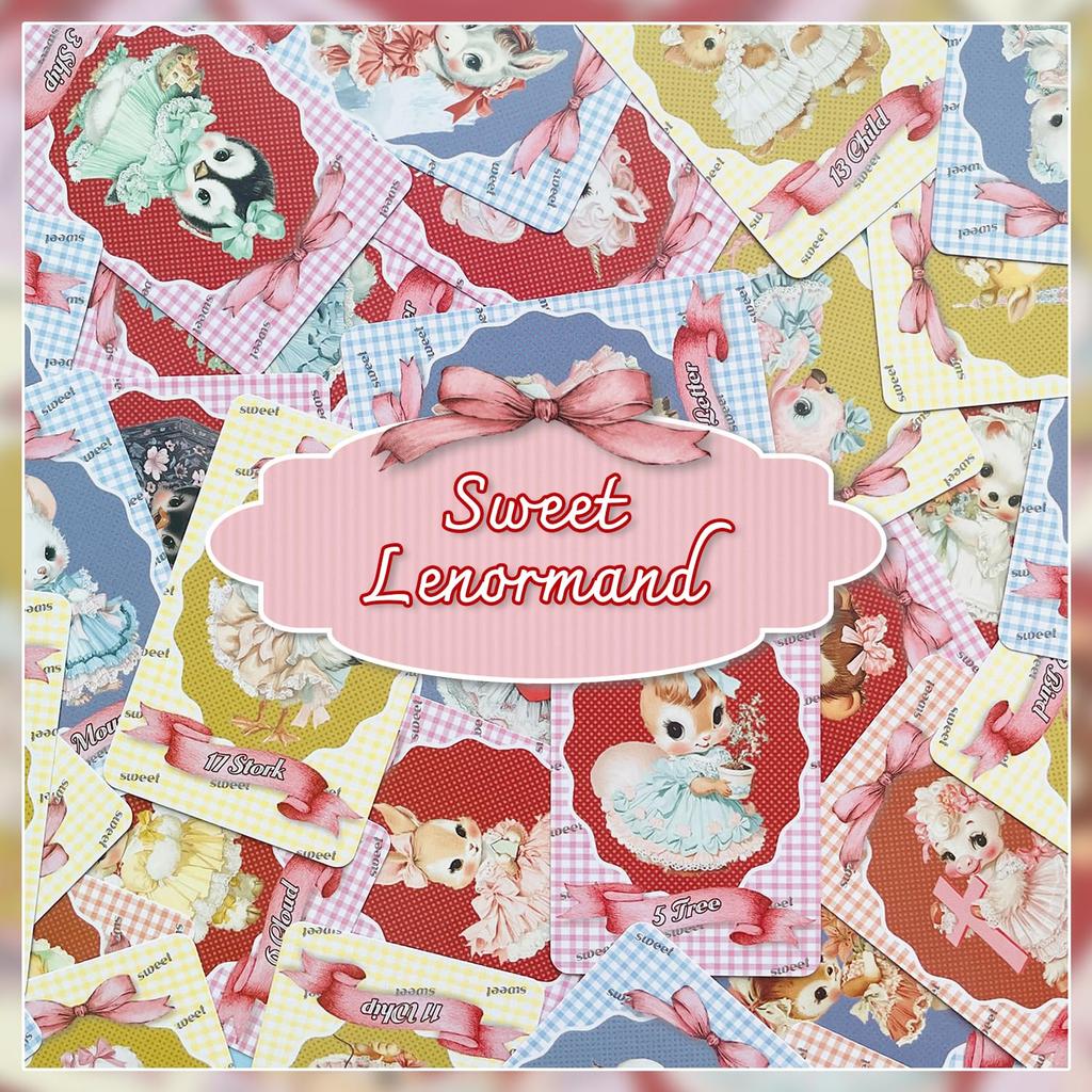 Dulci Lenormand Cărți Lenormand Șnur [Autentic] [Include Săculeț]