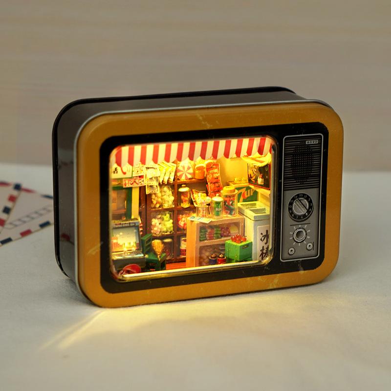 Серия «Домик» Tianyu, ручная работа, жестяная коробка, модель, игрушка