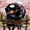 Galactic Cat Adventure: Colorful Cosmic Umbrella - Auto Open/Closed, Outdoor Gear for Travelers, Lightweight and Durable 032