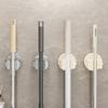 Suction Cup Mop Clip Holder Wall Mounted Mop Brush Broom Hanger Fixed Rack Kitchen Bathroom Organizer Shelf Hook Accessories