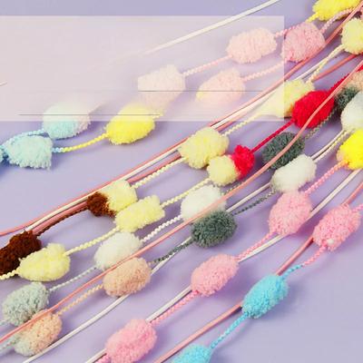 Step By Step High Teasing Cat Stick Household Yarn Ball Tassel Tassel Long Pole Teasing Cat Stick Cat Interactive Puzzle Toy