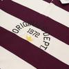 adidas Originals Ss25 Dept. Polo a maniche lunghe a righe casual alla moda vestibilità ampia top da uomo KF1867