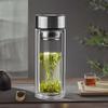 Shuanghan Double-Wall Borosilicate Glass Tea Bottle