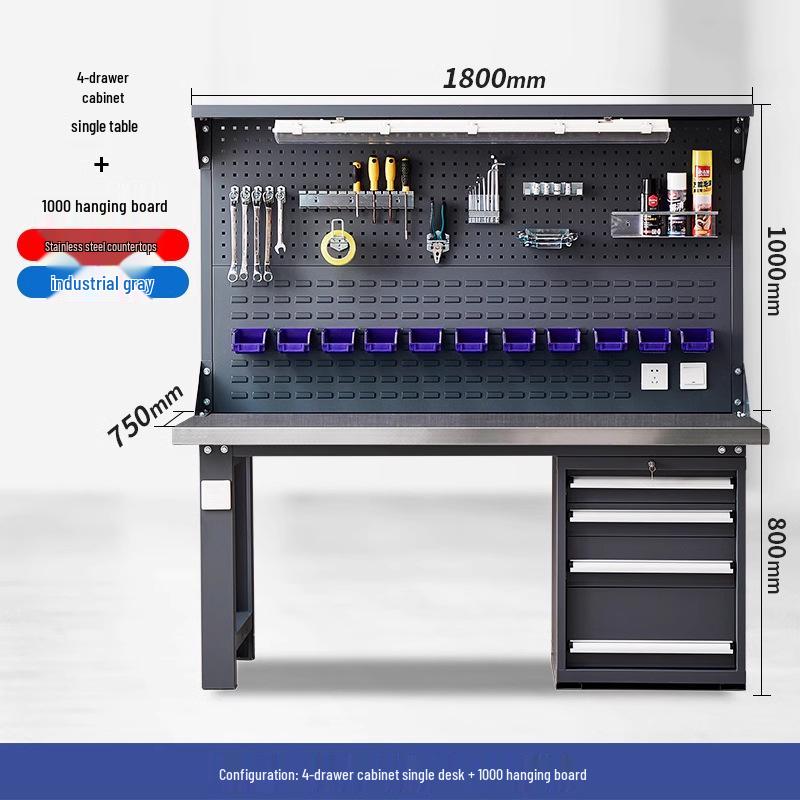 Stainless Steel Heavy Duty Anti-static Workbench for Workshop and Maintenance