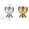 4Pcs Stainless Steel Soft Boiled Egg Cups Holder Tabletop Cup Kitchen Tools Sets