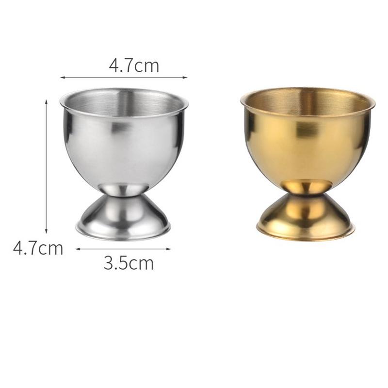 4Pcs Stainless Steel Soft Boiled Egg Cups Holder Tabletop Cup Kitchen Tools Sets