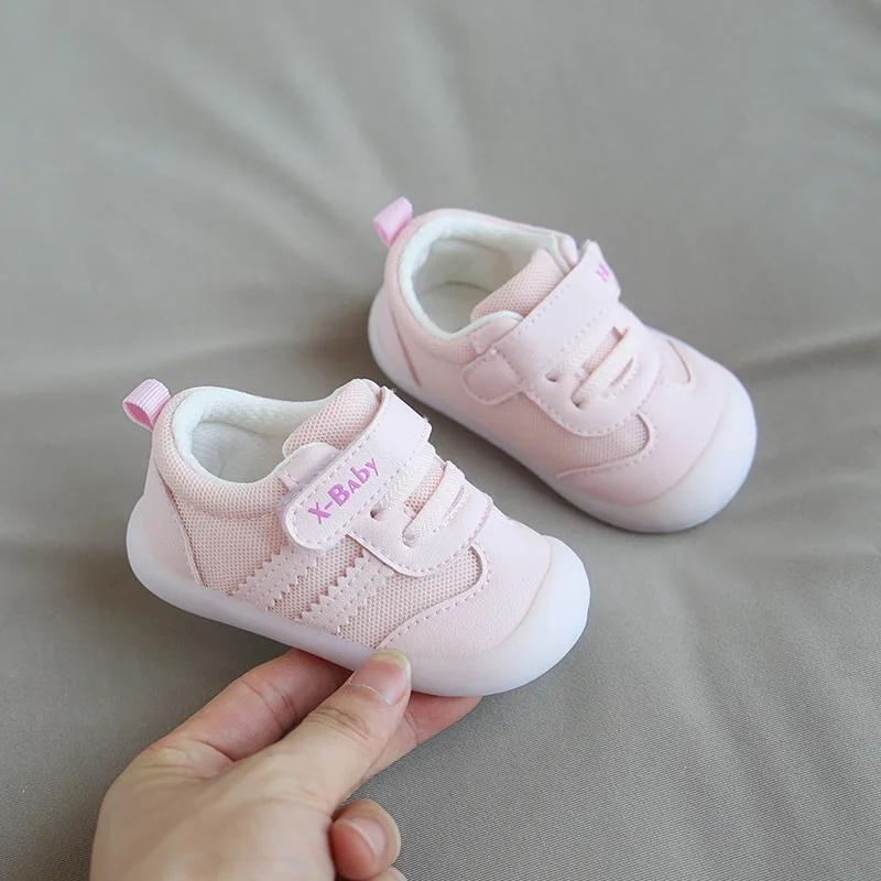 2024 Children Shoes Spring Comfort Breathable Soft Soled Baby Walking Shoes Lovely Anti Slip Outdoor Sneakers Zapatos De Bebes