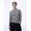 Kisko American Retro Diagonal Zipper Ribbed Knit Top for Men and Women, Simple Casual Half-High Collar Short Top