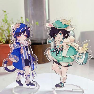 Stang For Game Genshin Impact  Stand Plate Anime Cartoon Cosplay Figure Character Acrylic Prop