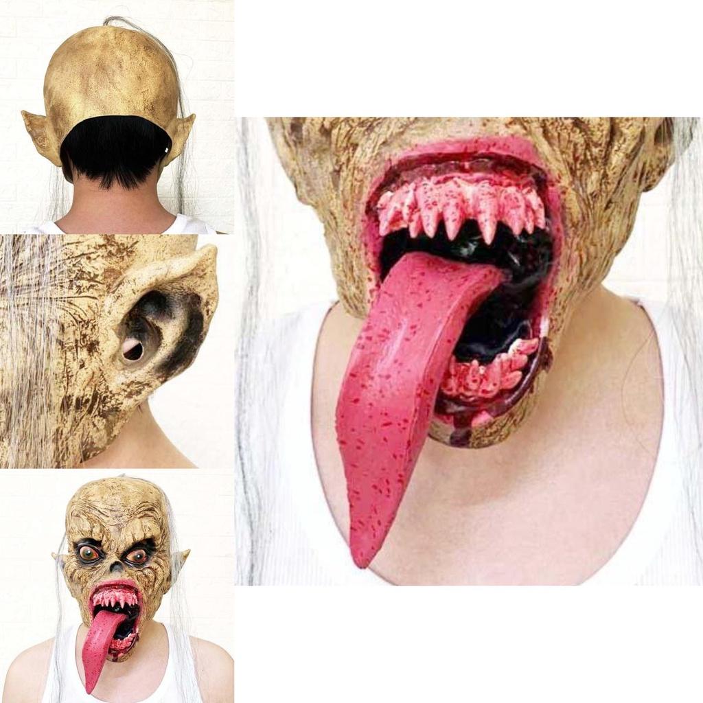 Halloween Mask Blood Ancestor Rubber Handmade Costume Prop