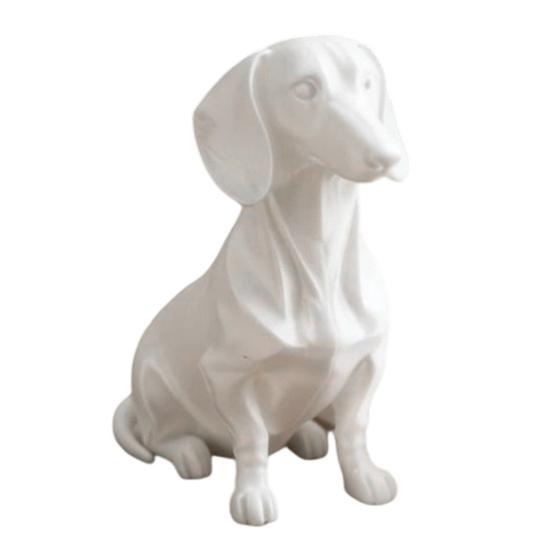 Dog Ornament 3D Printed Movable Joint Dachshund Design Figure Decorative Dog