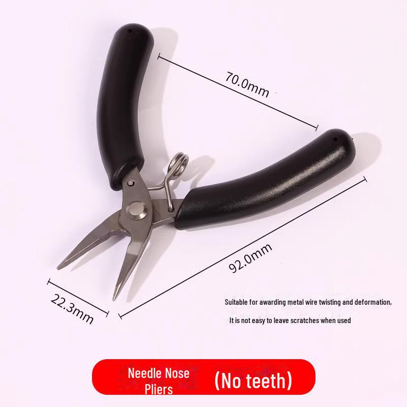 DIY Jewelry Needle-Nose Pliers: Handmade Accessory Tool for Bracelets, Necklaces, and Pearl Stringing.