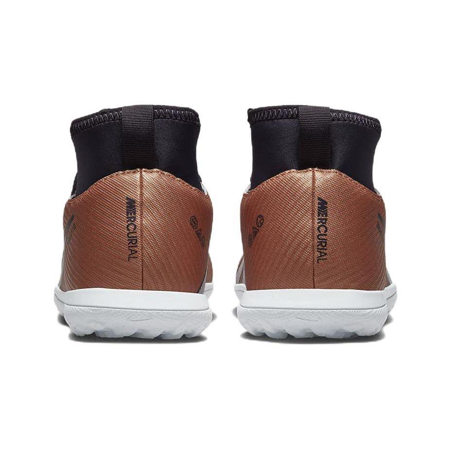 Nike Jr. Mercurial Superfly 9 Club Anti-Slip Shock Absorption Durable Mid-Top Kids Soccer Shoes Kids Soccer Shoes Metallic-Copper DR6073-810