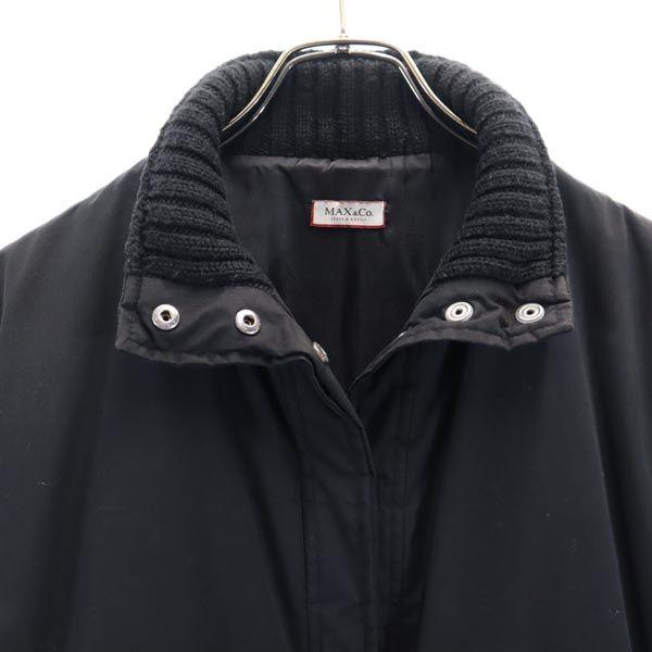 MAX&CO coat 40 black Lightly padded Women Used