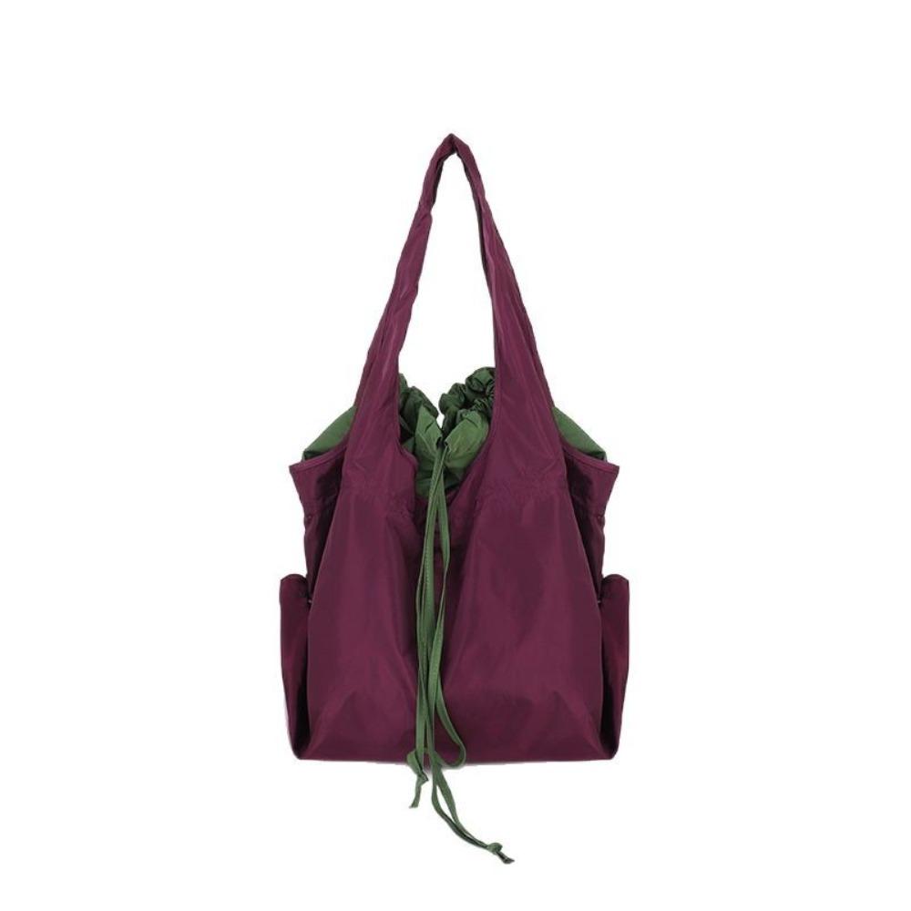 Nylon Drawstring Design Handbag Reusable Shopping Eco Bag Creative Foldable Shopping Bag  Shopping