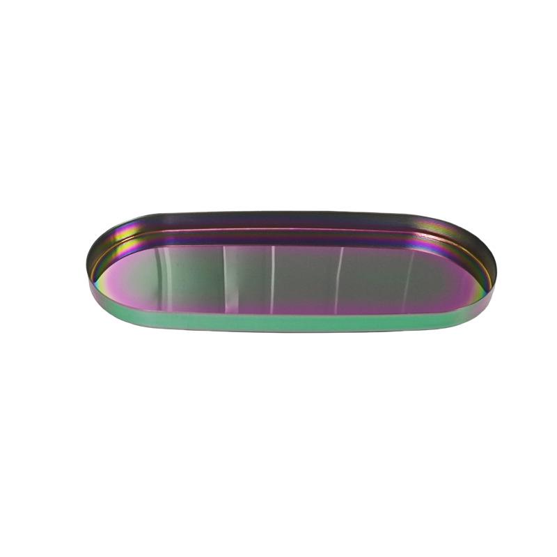 Nordic Light Luxury Jewelry & Cosmetics Storage Tray with Mirror for Desktop Decor and Aromatherapy