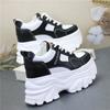 Fashion 12CM Microfiber Leather Platform Wedge Fashion Mary Jane Chunky Heels Spring Chunky Sneaker Autumn Pumps Ankle Boots Shoes