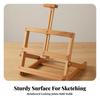 Tabletop Easel with Adjustable Frame Sturdy Beech Wood Foldable for Studio