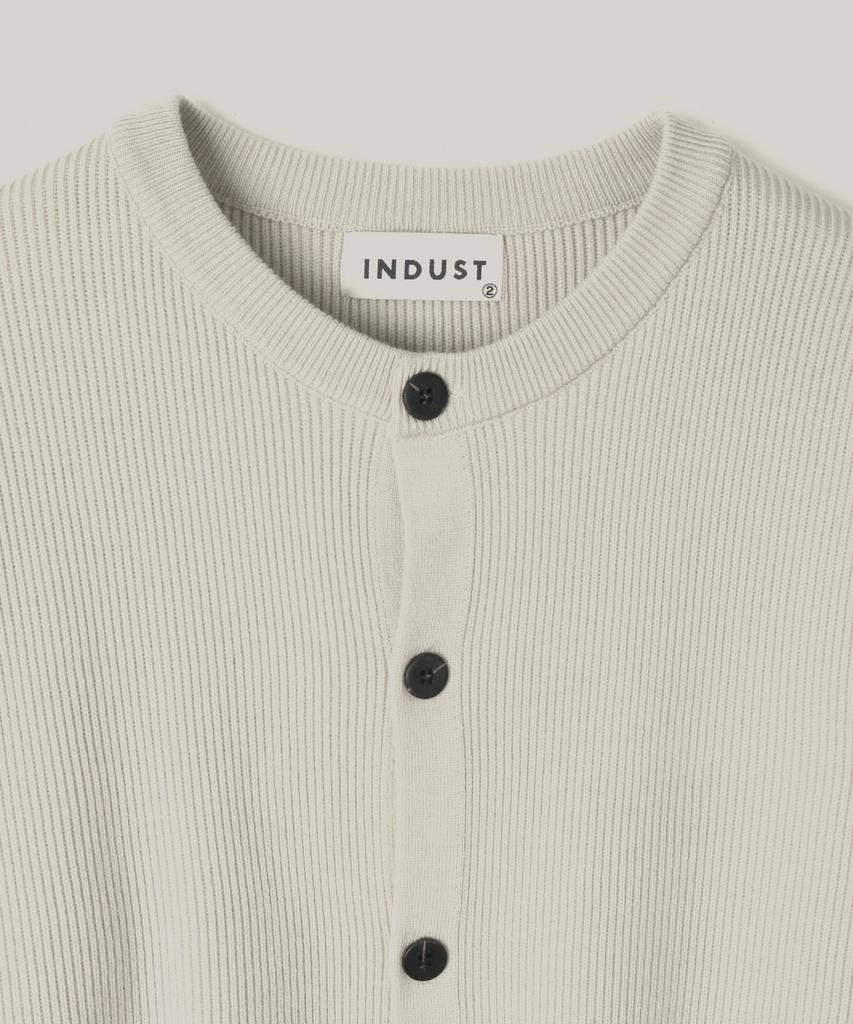 Indust Essential Round Knit Cardigan_Ivory