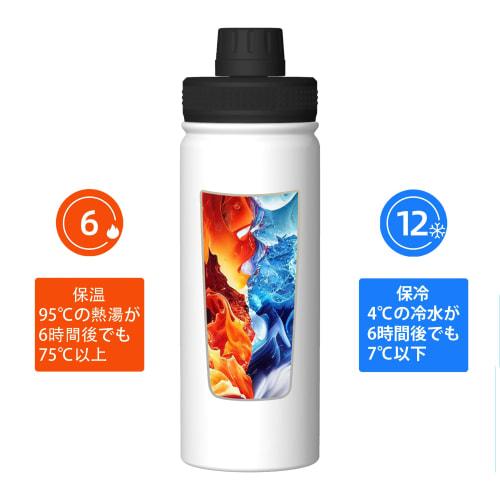 Snoopy Water Bottle, 530ml Large Capacity, Vacuum Insulated, Insulated, Hot & Cold, Sports Bottle, Direct Drinking, Screw Top, Double-Walled, Wide Mou