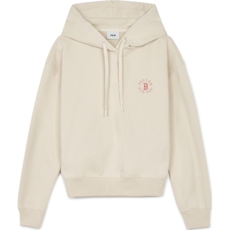 New MLB Basic Boston Red Sox Sweatshirt Women's Dark Cream 3FHDB0244-43CRD