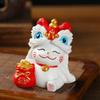 Kawaii Lucky Cat Sculpture Good Fortune New Year Cat Statue  Home Decor