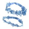 1 Pair of Fashion Garter For Brides Beautiful Wedding Lace Decorative Garters for Woman(Sky-Blue)