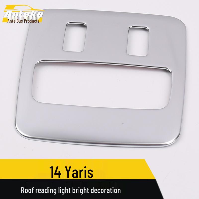 Yaris 14 Roof Reading Light Decorative Frame & Rear Upper Light Cover Sequin Car Accessory.