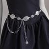 Bohemian Waist Chain Vintage Embossed Metal Pendant For Women Summer Fashion Accessory