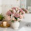 Artificial Flowers Rose chrysanthemum Silk Wedding Home Room Vase Valentine's Day Wreath garden party Diy gift Decora Hot sales