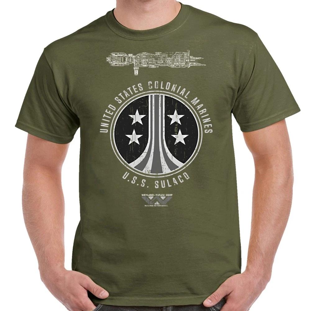 USS Sulaco Colonial Marines Distressed Adult T-Shirt XL