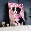 Diamond Painting Kit Dog Flower Full Square/Round Embroidery Mosaic Animal Home Decor