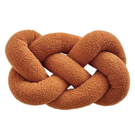 Knitted Knot Pillow Handmade Decorative Throw Pillows Soft Sofa Cushion Home Bedroom Decor Gift for Holidays Parties