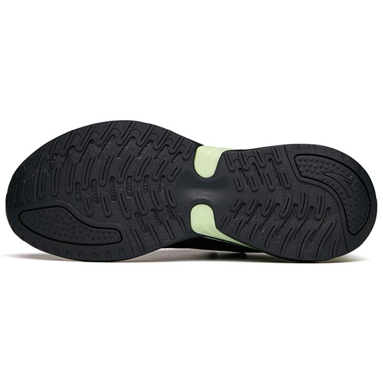 New Anta C37 2.0 Cushioned Anti Slip And Wear Resistant Lightweight Low Top Running Shoes Men's Fluorescent Black 112135537R-10