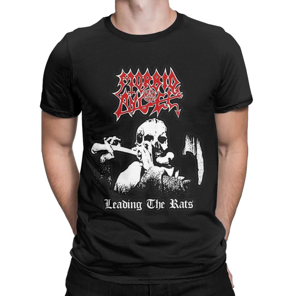 Morbid Angel T-Shirt for Men Band Novelty 100% Cotton Tee Shirt Crew Neck Short Sleeve T Shirt 4XL 5XL Clothes