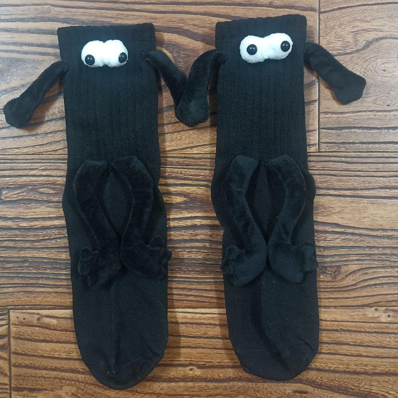 Cute funny lady tube socks magnet magnet fashion couple hand socks