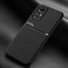 For Xiaomi Redmi Note 12S 4G Lines Imprinted PU Leather+TPU Case Magnetic Car Mount Phone Cover