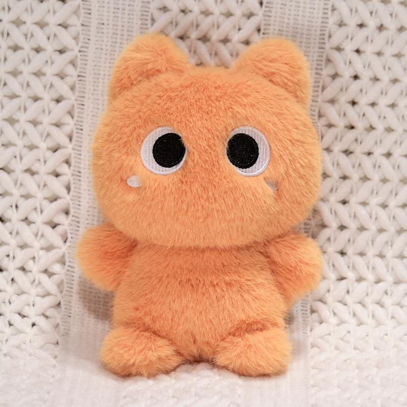 Cute cute kitten doll plush toy black cat doll girl company soothing doll