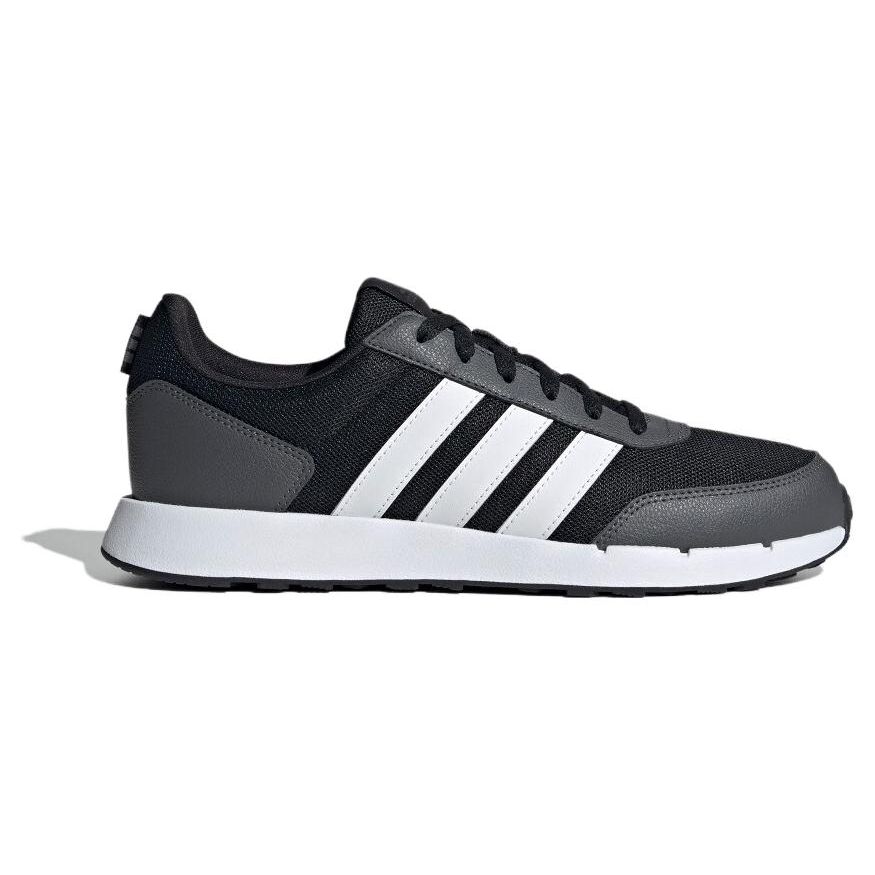Adidas Run 50S Comfortable Versatile Durable Low-Top Running Shoes Unisex Sneakers Black IF1553