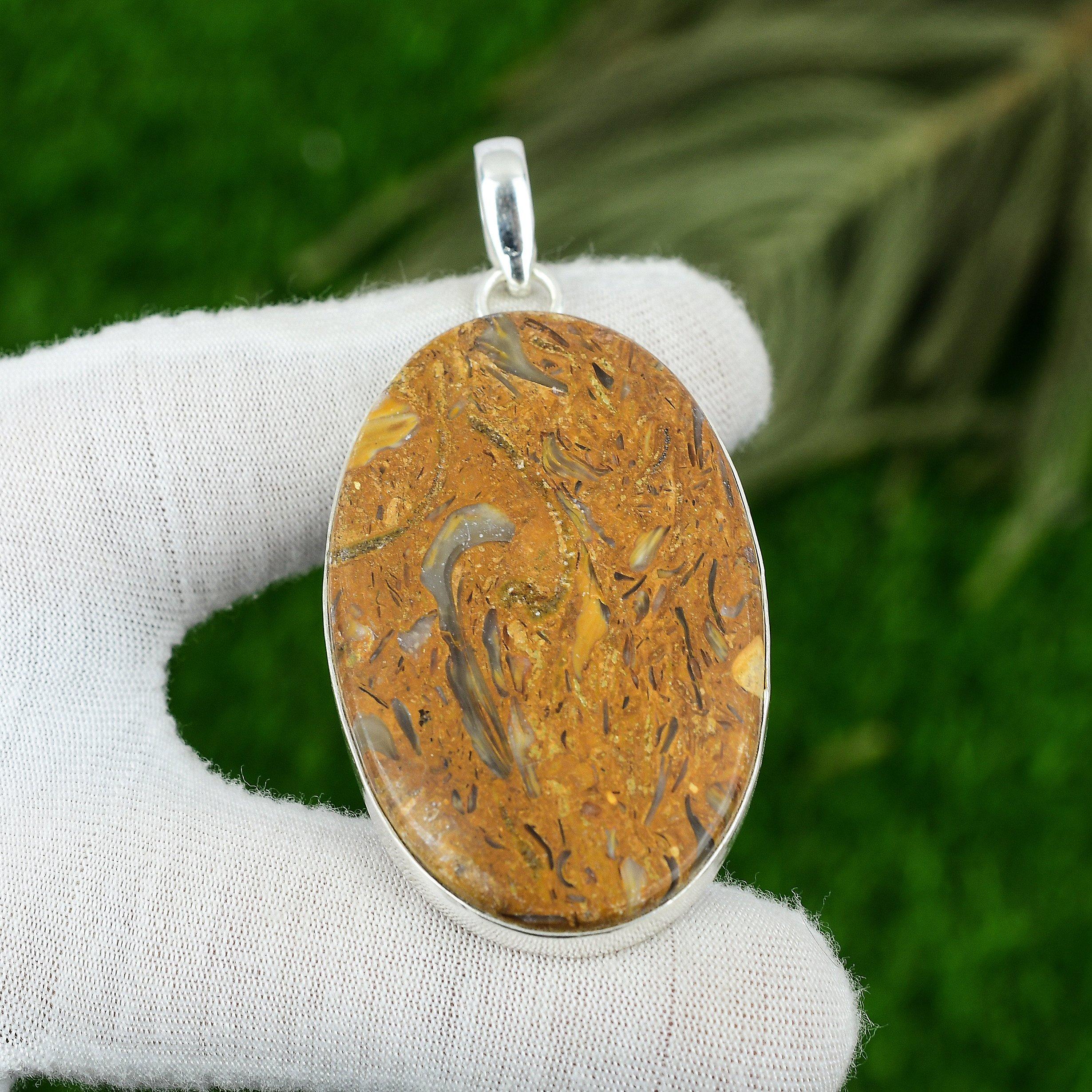 Mothers day Deal Mariam Jasper Gemstone Wedding Sister Pendant Sterling Silver