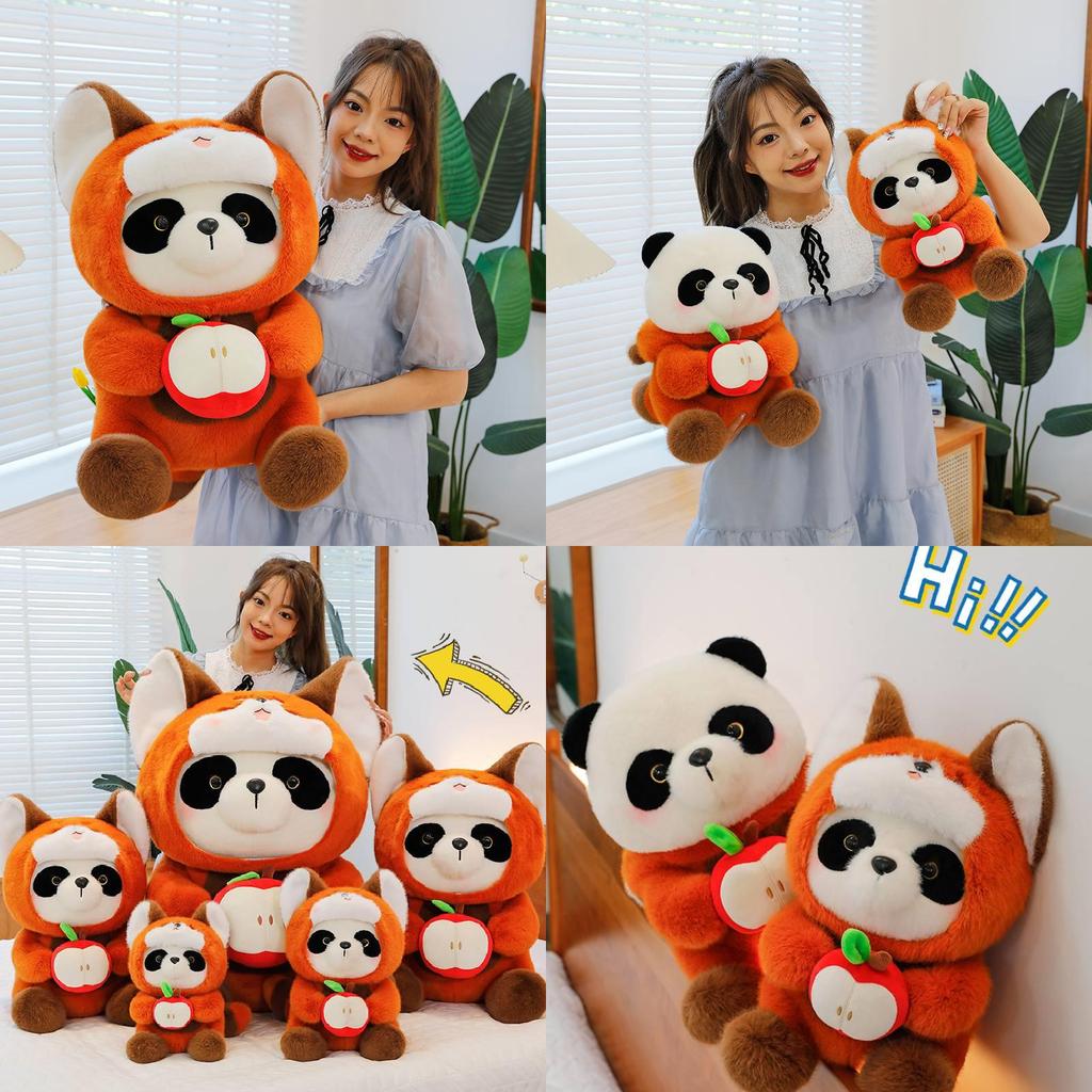 Cute Bear Plush Pillow Soft Pp Cotton Stuffed Toy For Adorable Gifts And Decorations