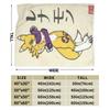 Anime Renamon Cozy Blankets For Sofa Home  Novelty Bedding Throws Winter Travel Car Flannel Bedspread