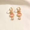 1 Pair Cute Rabbit Dangle Earrings for Women Zirconia Earring Jewelry Wedding Party Accessories