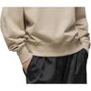 Y-3 Ft Crew Sweat Solid Color Long Sleeve Round Neck Casual Sweatshirt Women sweatshirt Khaki 50-IV5569