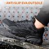 Sportliche, zweifarbige Sicherheitsschuhe in Schwarz und Weiß für Männer und Frauen, stoßfeste, durchstichfeste und verschleißfeste Arbeitsschuhe mit Stahlkappe